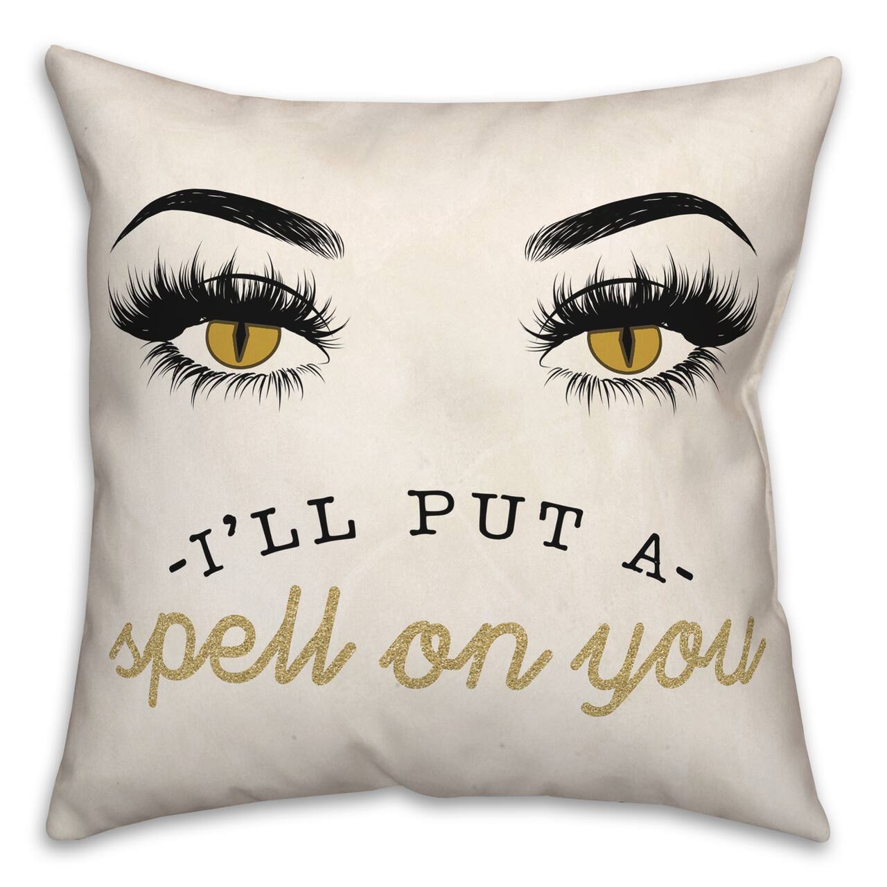I'll Put A Spell On You Eyes Throw Pillow